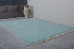 Blue sky Moroccan rug - Custom Beni ourain rug