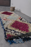 Moroccan rug 2.3 FT X 5.5 FT - Boucherouite rug