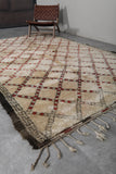 Vintage Moroccan Rug - 6.6 x 10.4 ft | Warm Toned Diamond Pattern