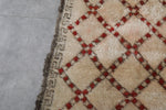 Vintage Moroccan Rug - 6.6 x 10.4 ft | Warm Toned Diamond Pattern