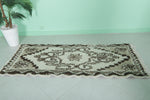 Vintage Berber Hallway Rug 2.5 X 5.9 Feet