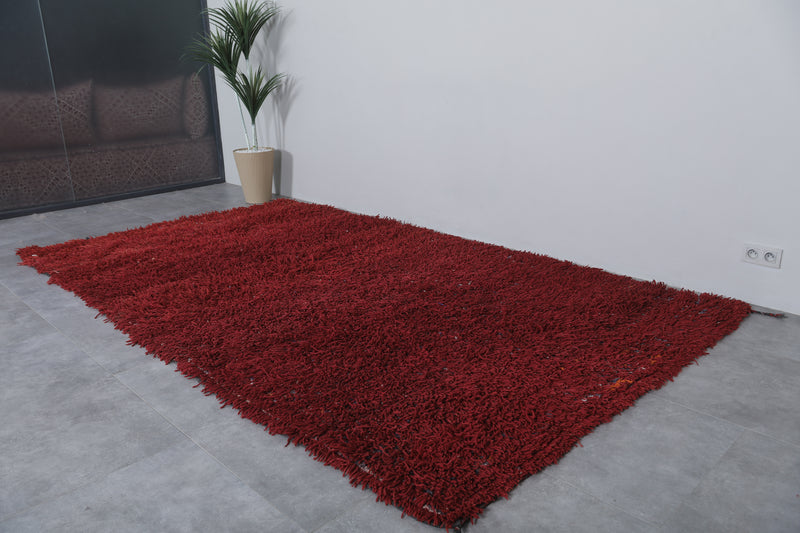 Moroccan Rug - Vibrant Red 6.5 x 11.5 Feet