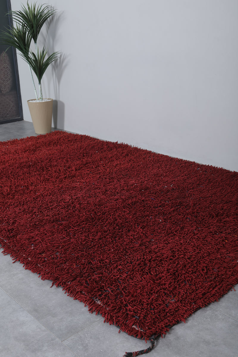 Moroccan Rug - Vibrant Red 6.5 x 11.5 Feet