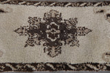 Runner Beni ourain rug 2.7 X 6.3 Feet - vintage rug