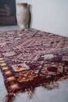 Moroccan Handmade Rug 5.8 x 9.9 Feet – Vintage Wool Berber Carpet