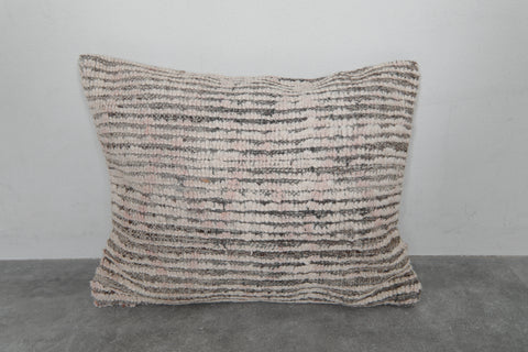 Handwoven Moroccan Wool Pillow - 16.1 x 20 Inches