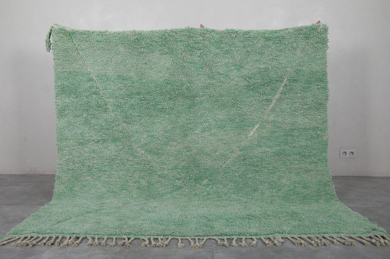 Green Moroccan Rug - 7 x 7 Feet | Handmade Boho Décor