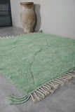 Green Moroccan Rug - 7 x 7 Feet | Handmade Boho Décor