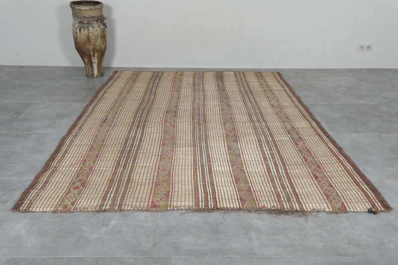 Handmade tuareg rug 6.1 FT X 8 FT