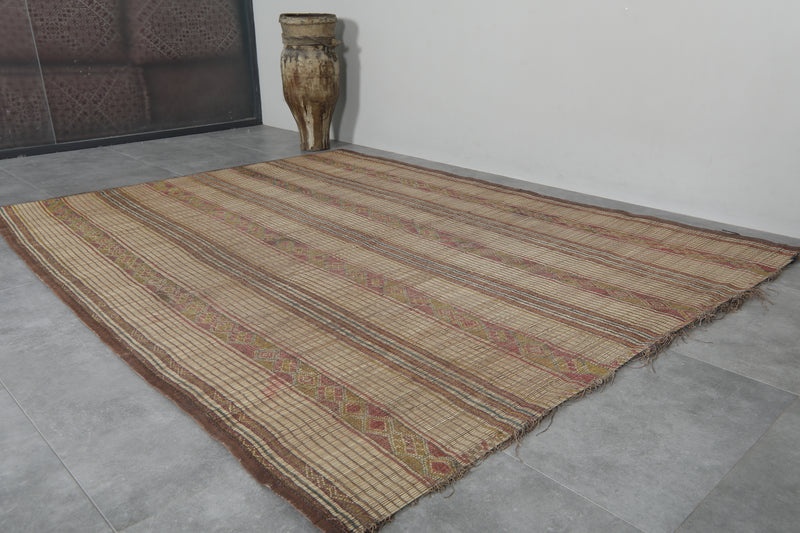 Handmade tuareg rug 6.1 FT X 8 FT