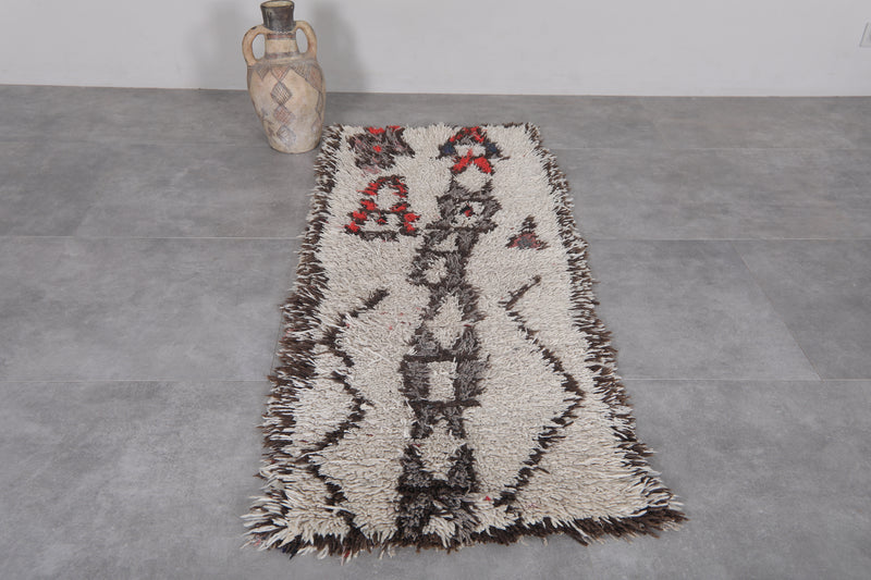 Moroccan Rug - Handwoven 2.1ft x 5.7ft | Unique Berber Design