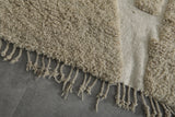 Beige Moroccan Rug - Custom rug - Wool rug