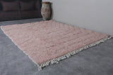 Pink Moroccan Rug - Handwoven 8 x 10 Feet | Soft Wool Elegance