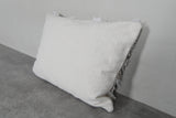 White Moroccan Wedding Pillow with Sequins - 16.5 x 20.8 Inches