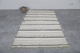 Vintage moroccan berber handwoven wedding blanket 3.6 FT X 6.5 FT