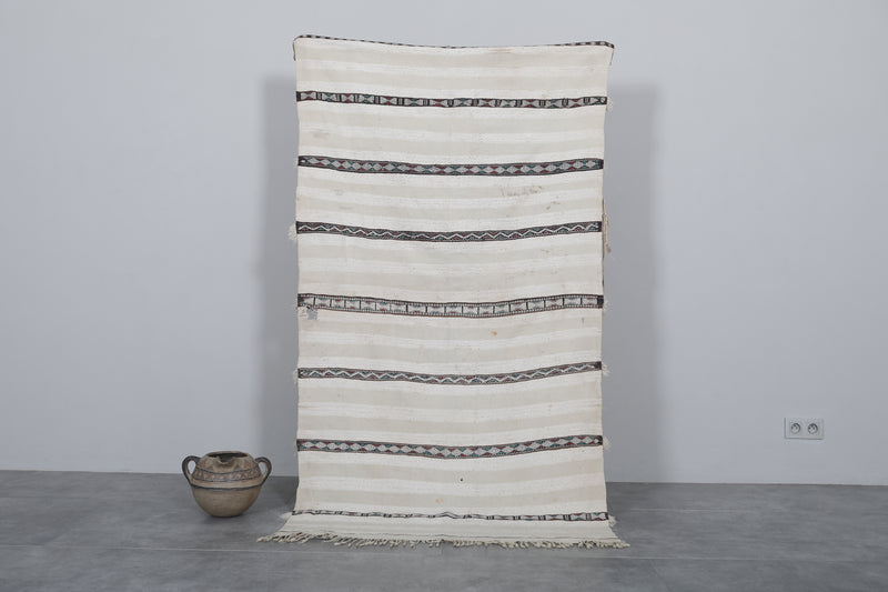 Vintage Moroccan Berber Wedding Blanket – 3.6 x 6.5 ft