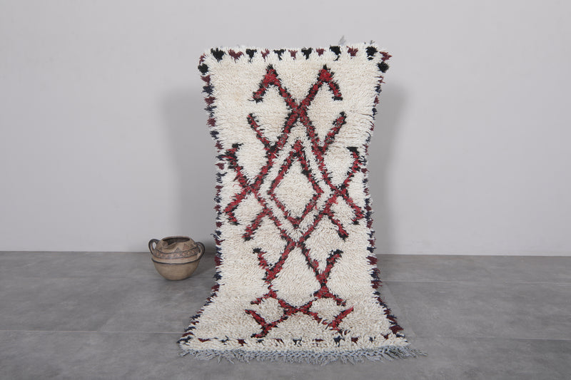 Moroccan Rug 2.3 X 5.2 Feet – Handwoven Berber Design