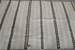 Vintage moroccan berber handwoven wedding blanket 3.6 FT X 6.5 FT