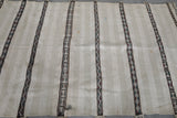 Vintage moroccan berber handwoven wedding blanket 3.6 FT X 6.5 FT