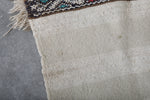 Vintage moroccan berber handwoven wedding blanket 3.6 FT X 6.5 FT