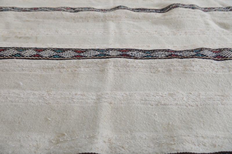 Vintage Moroccan Berber Wedding Blanket – 3.6 x 6.5 ft