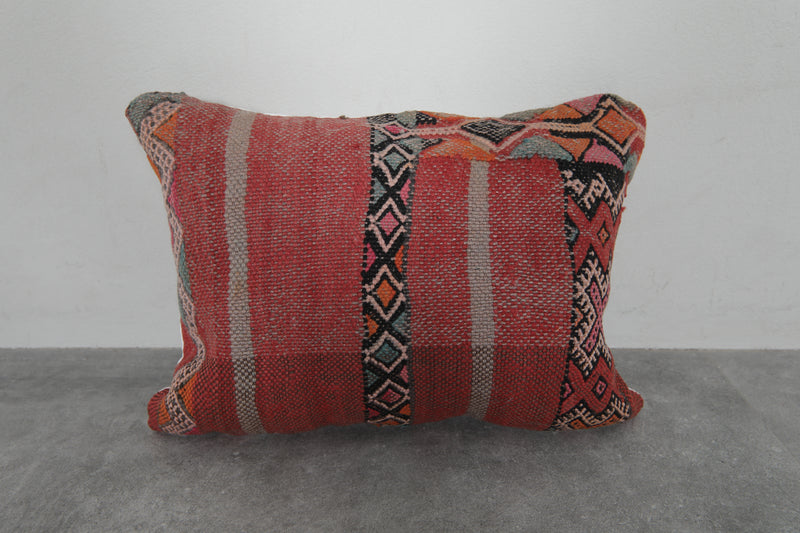 Handcrafted Moroccan Kilim Pillow - 14.9 x 19.6 Inches - kilim pillow