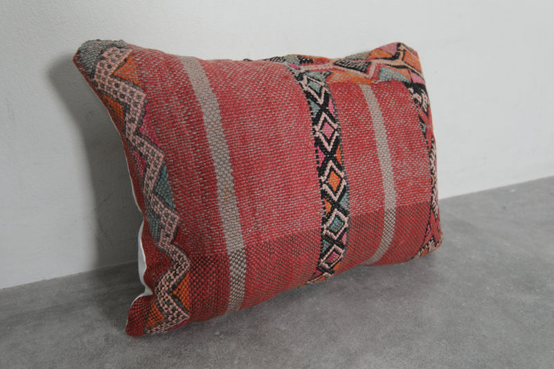 Handcrafted Moroccan Kilim Pillow - 14.9 x 19.6 Inches - kilim pillow