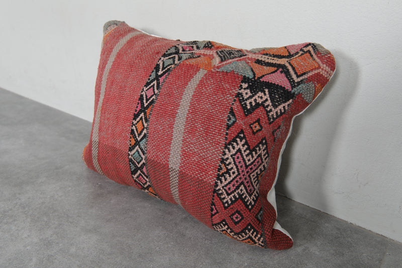 Handcrafted Moroccan Kilim Pillow - 14.9 x 19.6 Inches - kilim pillow