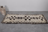 Vintage berber carpet 2.3 X 6.3 Feet - handmade rug