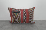 Vintage Moroccan Kilim Pillow - 15.7 x 22.8 Inches