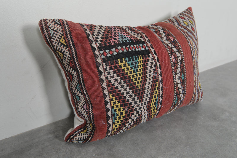 Vintage Moroccan Kilim Pillow - 15.7 x 22.8 Inches - kilim pillow