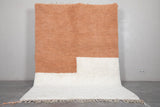 Moroccan Beni Ourain Rug - 6.1 x 9 Feet | Modern Two-Tone Design