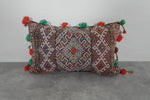 Moroccan Decorative Pillow with Tassels - 15.7 x 25.5 Inches