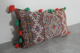 Moroccan Decorative Pillow with Tassels - 15.7 x 25.5 Inches