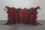 Moroccan Decorative Pillow with Tassels - 15.7 x 25.5 Inches