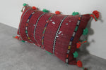 Moroccan Decorative Pillow with Tassels - 15.7 x 25.5 Inches