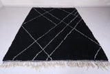 Beni ourain Black rug - Moroccan custom rug