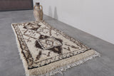 Runner Moroccan rug 2.4 X 5.7 Feet - tribal wool rug