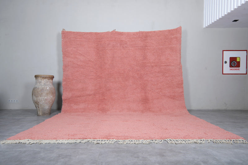 Pink Moroccan Rug - Oversized Wool | 10.2 x 13.5 Feet