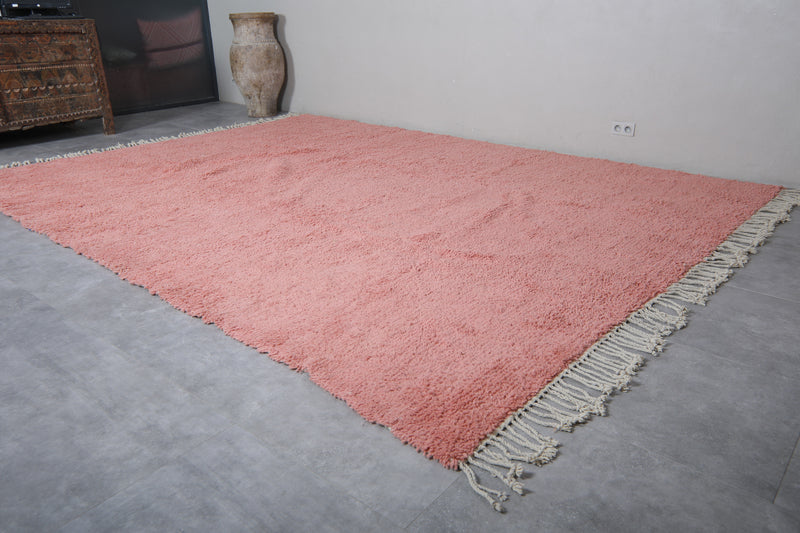 Pink Moroccan Rug - Oversized Wool | 10.2 x 13.5 Feet