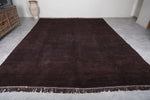 Custom Berber rug brown - Authentic handmade Beni ourain rug