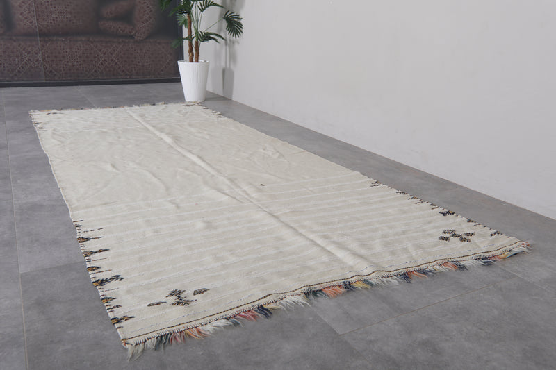 Moroccan rug 4 FT X 9.4 FT - Flat woven rugs