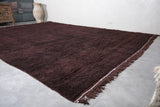 Custom Berber rug brown - Authentic handmade Beni ourain rug