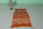 Moroccan wool rug 2.7 FT X 4.9 FT - 