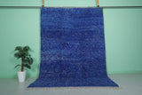 Blue Moroccan Rug - Handwoven 7.7 x 10.8 Feet | Vibrant Wool Elegance