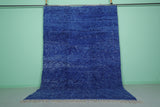 Blue Moroccan Rug - Handwoven 7.7 x 10.8 Feet | Vibrant Wool Elegance