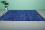 Blue Moroccan Rug - Handwoven 7.7 x 10.8 Feet | Vibrant Wool Elegance