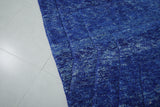 Blue Moroccan Rug - Handwoven 7.7 x 10.8 Feet | Vibrant Wool Elegance