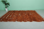 Orange Moroccan Rug - 6.5 x 9.5 Feet | Vibrant Handmade Design