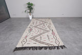 Handmade rug 4.9 x 9 Feet - designed moroccan rug